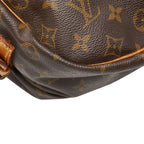 Louis Vuitton Monogram Saumur 35 Crossbody Shoulder Bag Brown Leather — view 5