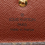 Louis Vuitton Monogram Porte-Monnaie Coin Case Brown Leather — view 7
