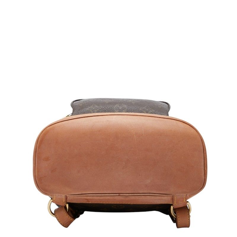 Louis Vuitton Monogram Montsouris MM Backpack Brown Leather — view 3