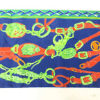 Hermes Ceremonial Bridle Brides de Gala Maxi Twill Scarf All Over Pattern Silk — view 6
