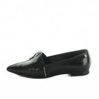 Louis Vuitton Loafers Pointed Toe Monogram Zip Patent Leather 36.5 Black — view 2