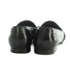 Louis Vuitton Loafers Pointed Toe Monogram Zip Patent Leather 36.5 Black — view 5