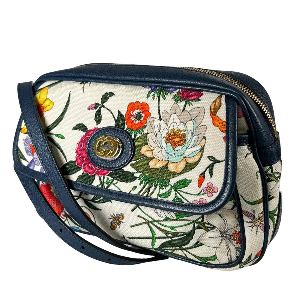 Gucci GG Floral Shoulder Bag Canvas Multicolor — view 2