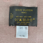 Louis Vuitton Monogram Shine Shawl Silk Wool Pink Scarf — view 4