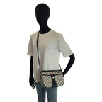 Gucci Vintage Sherry Line GG Supreme Canvas Shoulder Bag Pochette — view 6