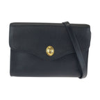 Dior Vintage Black Leather Shoulder Bag Pochette