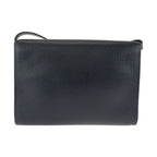 Dior Vintage Black Leather Shoulder Bag Pochette — view 2