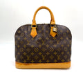 Louis Vuitton Alma PM Monogram Leather Brown Light Handbag Gold