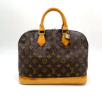 Louis Vuitton Alma PM Monogram Leather Brown Light Handbag Gold