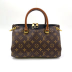 Louis Vuitton Pallas BB Noir Monogram Leather Brown Black Handbag