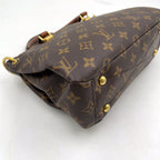 Louis Vuitton Pallas BB Noir Monogram Leather Brown Black Handbag — view 8