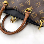 Louis Vuitton Pallas BB Noir Monogram Leather Brown Black Handbag — view 6