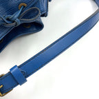 Louis Vuitton Petit Noe Epi Toledo Blue Leather Shoulder Bag Gold — view 9