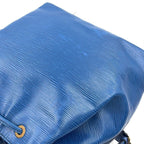 Louis Vuitton Petit Noe Epi Toledo Blue Leather Shoulder Bag Gold — view 5