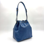Louis Vuitton Petit Noe Epi Toledo Blue Leather Shoulder Bag Gold — view 2