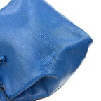 Louis Vuitton Petit Noe Epi Toledo Blue Leather Shoulder Bag Gold — view 6