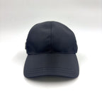 Prada Triangle Logo Nylon Black Hat — view 2