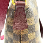 Louis Vuitton Hyde Park Damier Ebene Fuchsia Leather Purple Brown Handbag — view 4