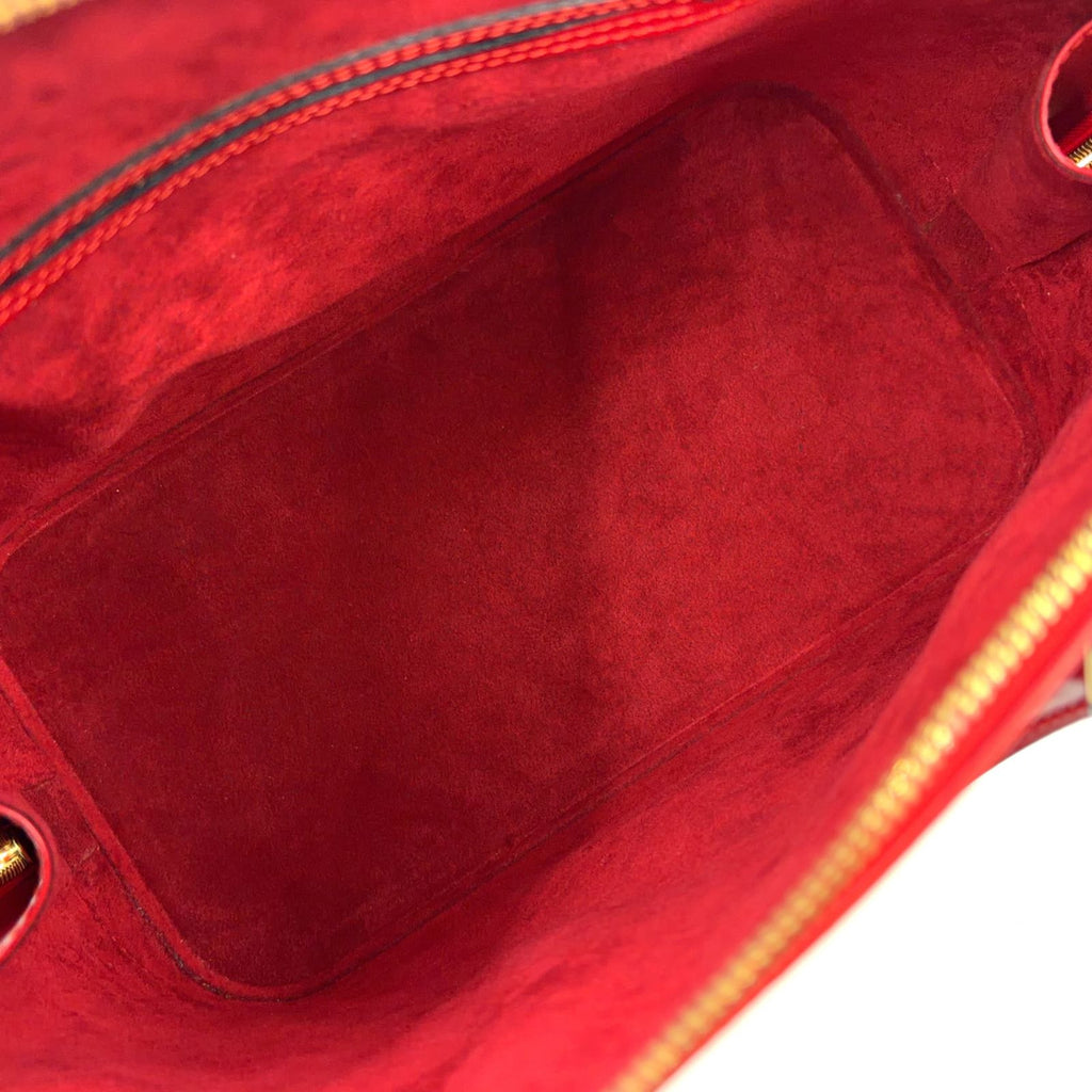 Louis Vuitton Alma Epi Castilian Red Leather Handbag Gold — view 3