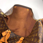 Louis Vuitton Keepall 60 Monogram Leather Brown Boston Bag Gold — view 6