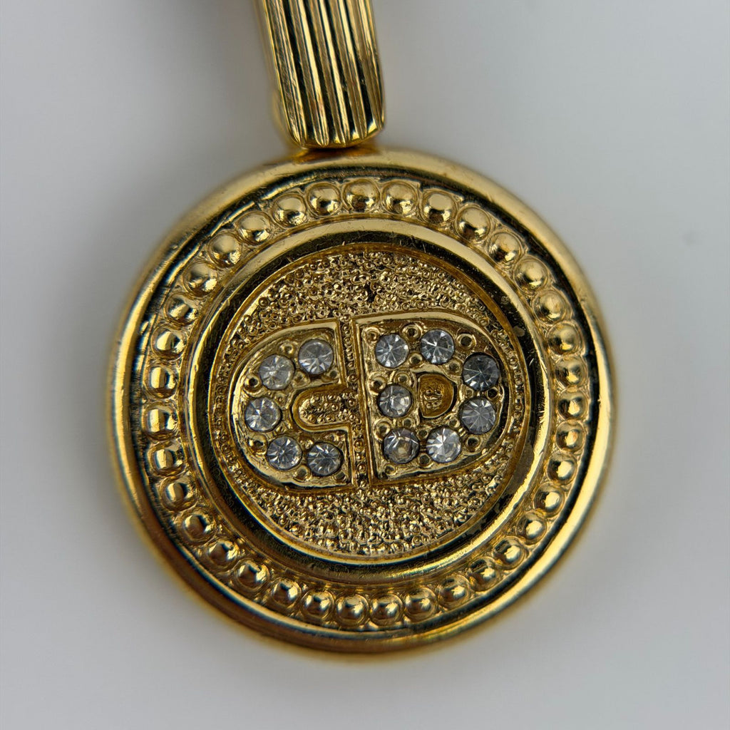 Dior Necklace Gold Vintage