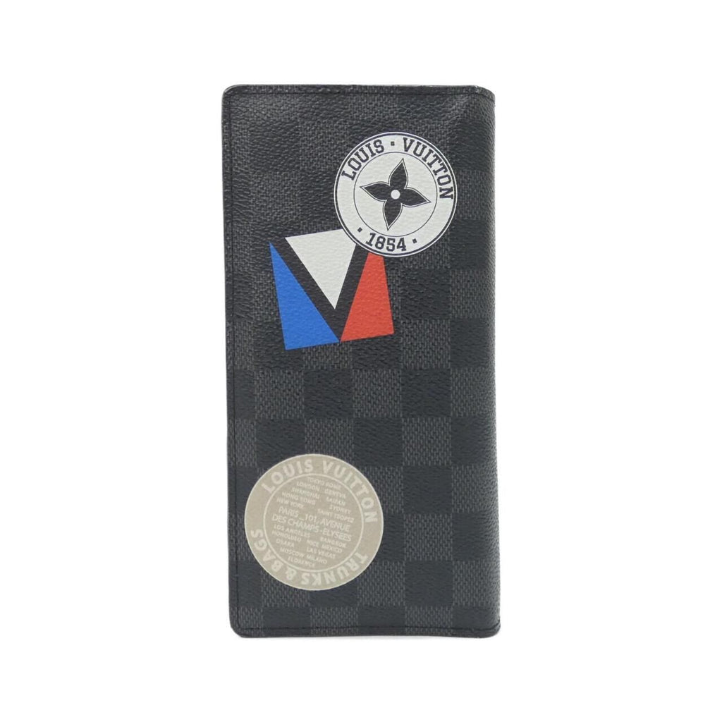 Louis Vuitton Damier Graphite Portefeuille Brazza Wallet — view 2