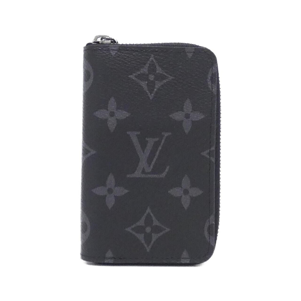 Louis Vuitton Monogram Eclipse Zippy Coin Purse Vertical Case