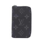 Louis Vuitton Monogram Eclipse Zippy Coin Purse Vertical Case