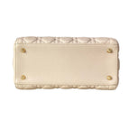 Dior Handbag Lady Midi Light Pink Gold Lambskin — view 5