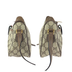 Gucci Vintage Sherry Line Beige Gold GG Supreme Canvas Shoulder Bag — view 8