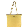 Prada Tessuto Yellow Silver Nylon Shoulder Bag