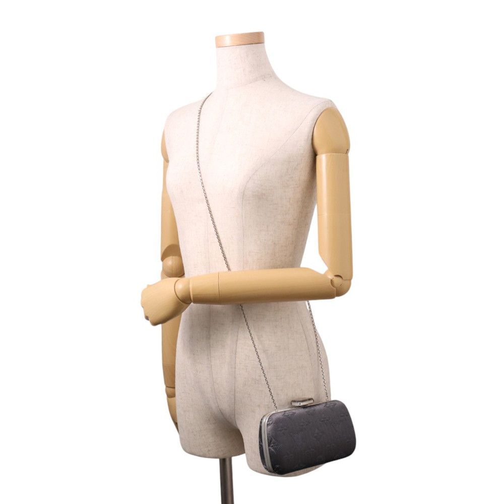 Louis Vuitton Chain Shoulder Bag Monogram Motade Minaudier 2-Way Clutch Party — view 5