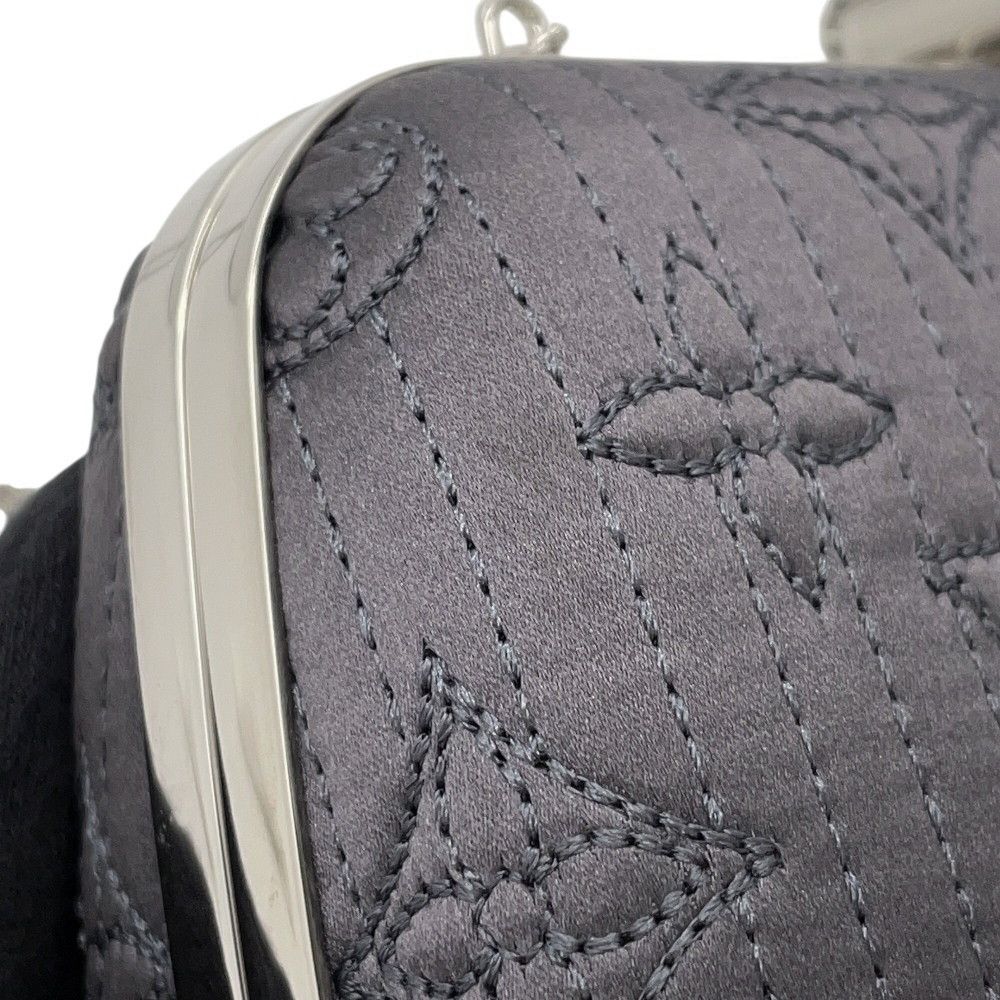 Louis Vuitton Chain Shoulder Bag Monogram Motade Minaudier 2-Way Clutch Party — view 8