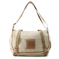 Chanel Shoulder Bag Vintage CC Logo Sports Line Canvas Leather Messenger