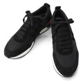 Hermes Sneakers Star Logo Fabric Velour 37.5 Shoes Black