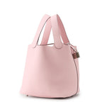 Hermes Handbag Picotin Lock PM Rose Sakura Silver Taurillon Clemence Tote — view 2