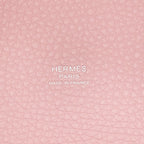 Hermes Handbag Picotin Lock PM Rose Sakura Silver Taurillon Clemence Tote — view 6