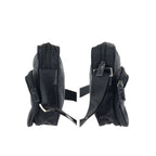 Prada Tessuto Black Silver Nylon Shoulder Bag Pochette — view 8