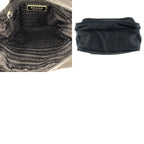 Prada Tessuto Black Silver Nylon Shoulder Bag Pochette — view 9