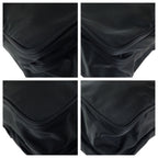 Prada Tessuto Black Silver Nylon Shoulder Bag Pochette — view 3