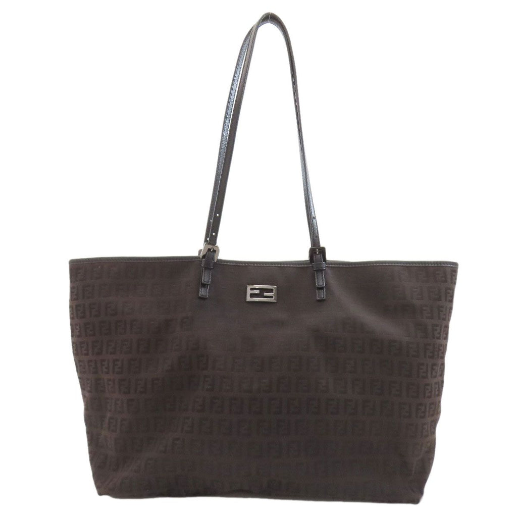 Fendi Zucchino Pattern Tote Canvas