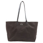 Fendi Zucchino Pattern Tote Canvas