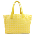 Chanel New Travel Line MM Silver Tote Nylon