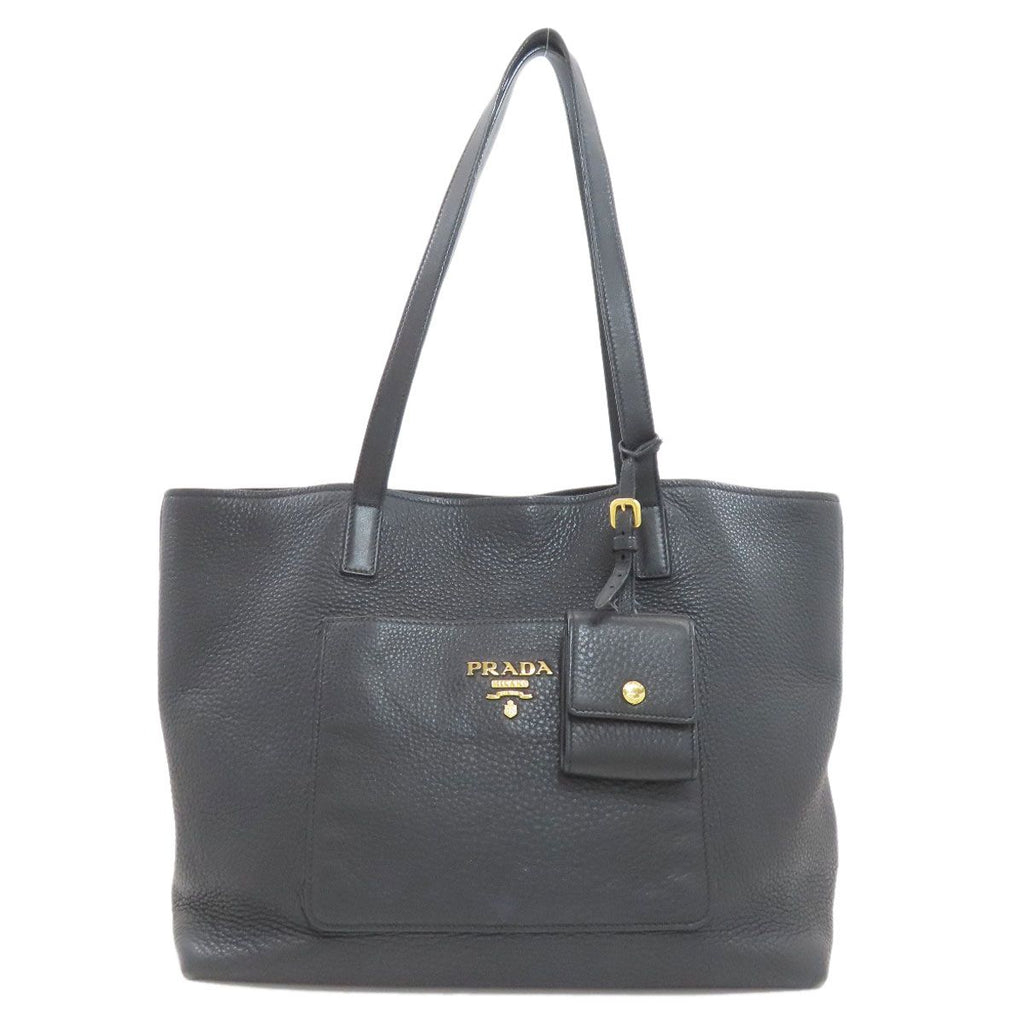 Prada Logo Tote Leather