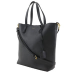 Saint Laurent Toy Shopping Tote 2-Way Shoulder Calf Black Handbag — view 2