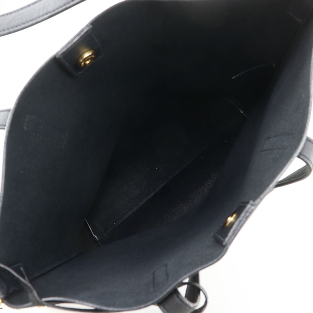 Saint Laurent Toy Shopping Tote 2-Way Shoulder Calf Black Handbag — view 5