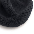 Celine Wool Cashmere Blend Beanie Knit Hat Black — view 6