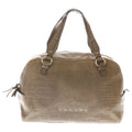 Celine Boogie Boston Bag Beige Brown Leather Gold