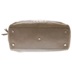Celine Boogie Boston Bag Beige Brown Leather Gold — view 5