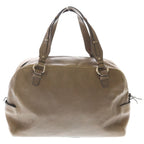 Celine Boogie Boston Bag Beige Brown Leather Gold — view 2
